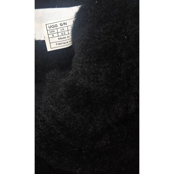 UGG BAILEY BUTTON TRIPLET TRIPLE Black Suede Tall Boots Women Size US 5 NEW 1873 - Picture 12 of 12